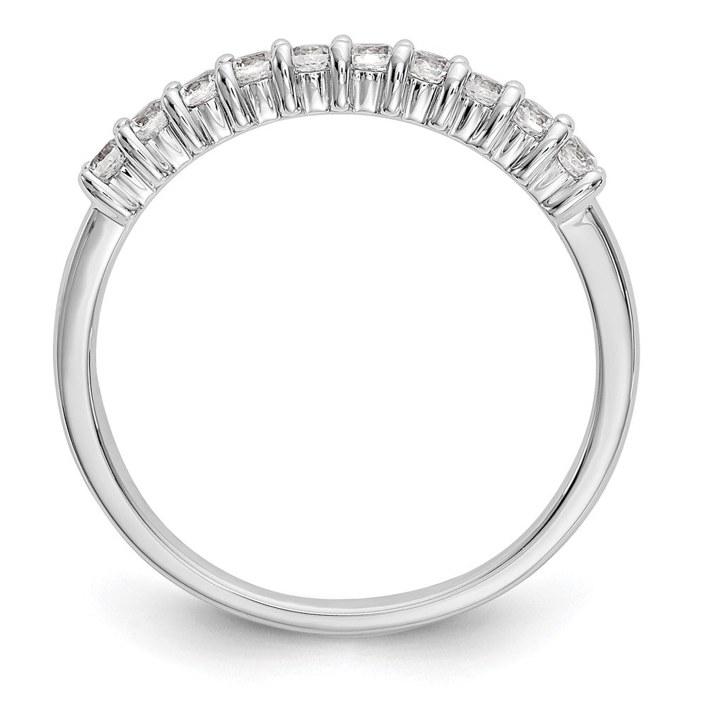 14K Weißgold Fashion-Ring mit 1 ct. im Labor gezüchteten Diamanten, VS/SI+ G+, zehn Steine