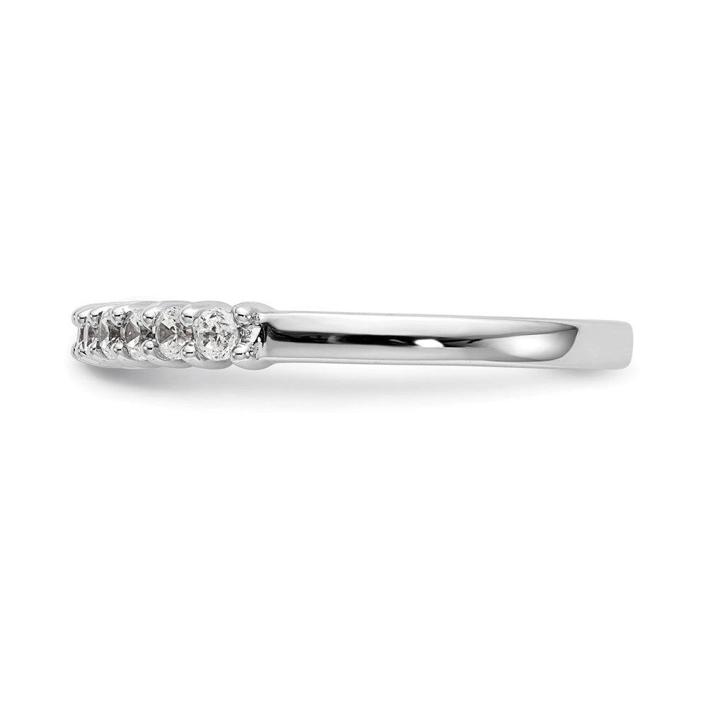14K Weißgold Fashion-Ring mit 1 ct. im Labor gezüchteten Diamanten, VS/SI+ G+, zehn Steine