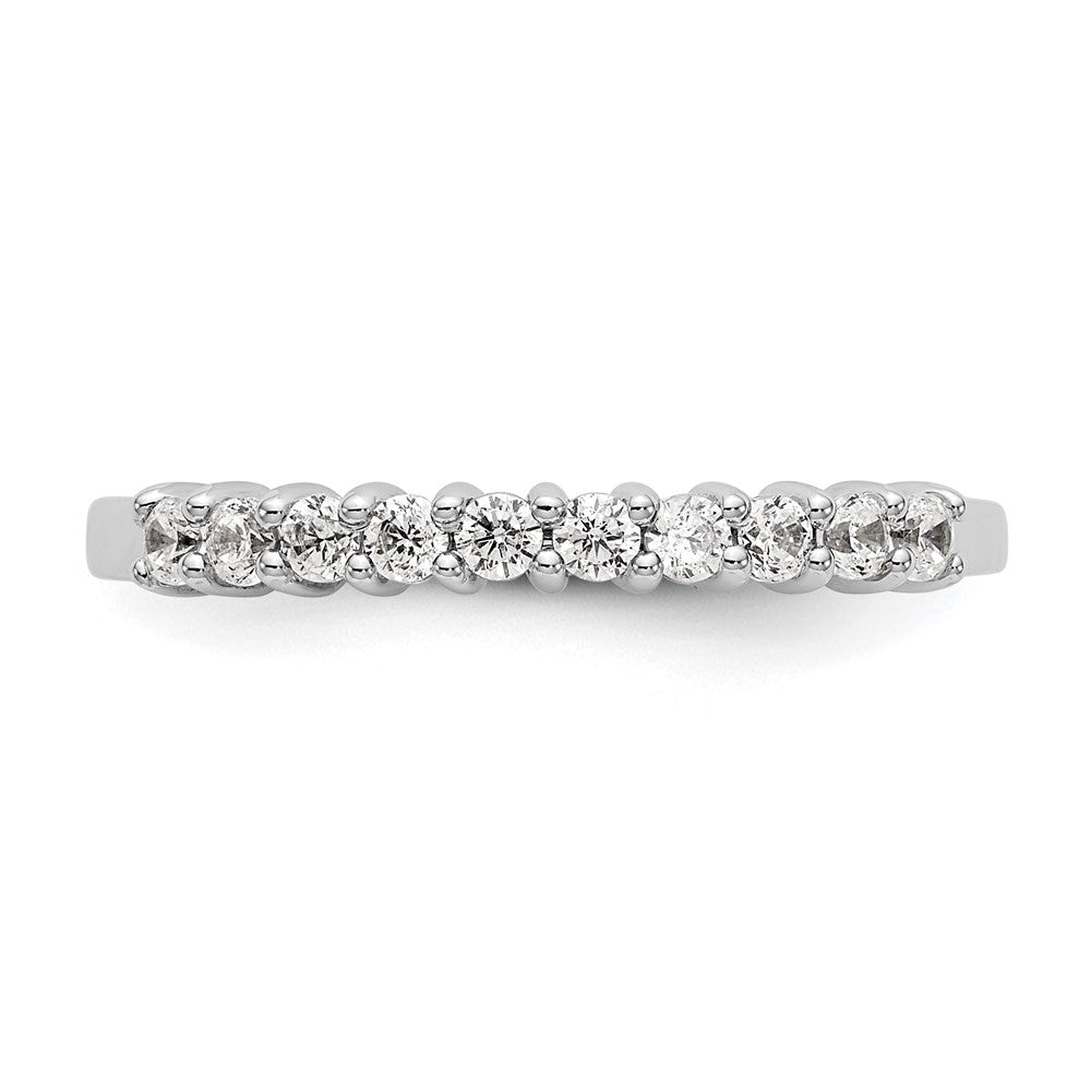 14K Weißgold Fashion-Ring mit 1 ct. im Labor gezüchteten Diamanten, VS/SI+ G+, zehn Steine