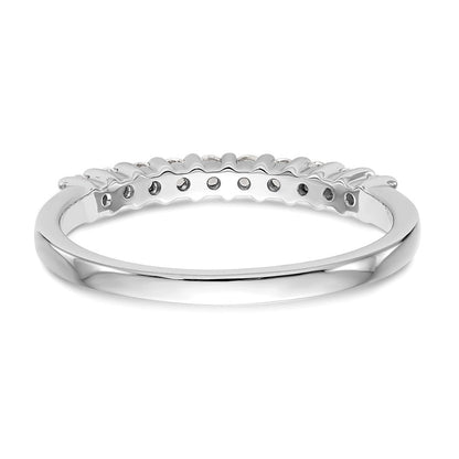 14K Weißgold Fashion-Ring mit 1 ct. im Labor gezüchteten Diamanten, VS/SI+ G+, zehn Steine