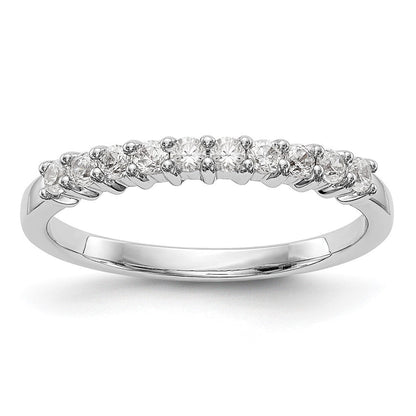 14K Weißgold Fashion-Ring mit 1 ct. im Labor gezüchteten Diamanten, VS/SI+ G+, zehn Steine