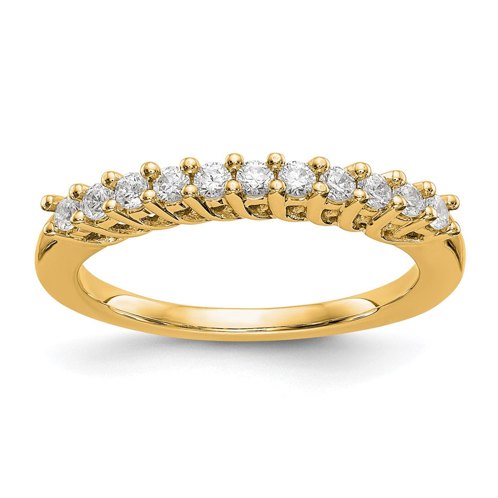 14K Gelbgold 11 Stein Diamant Ring