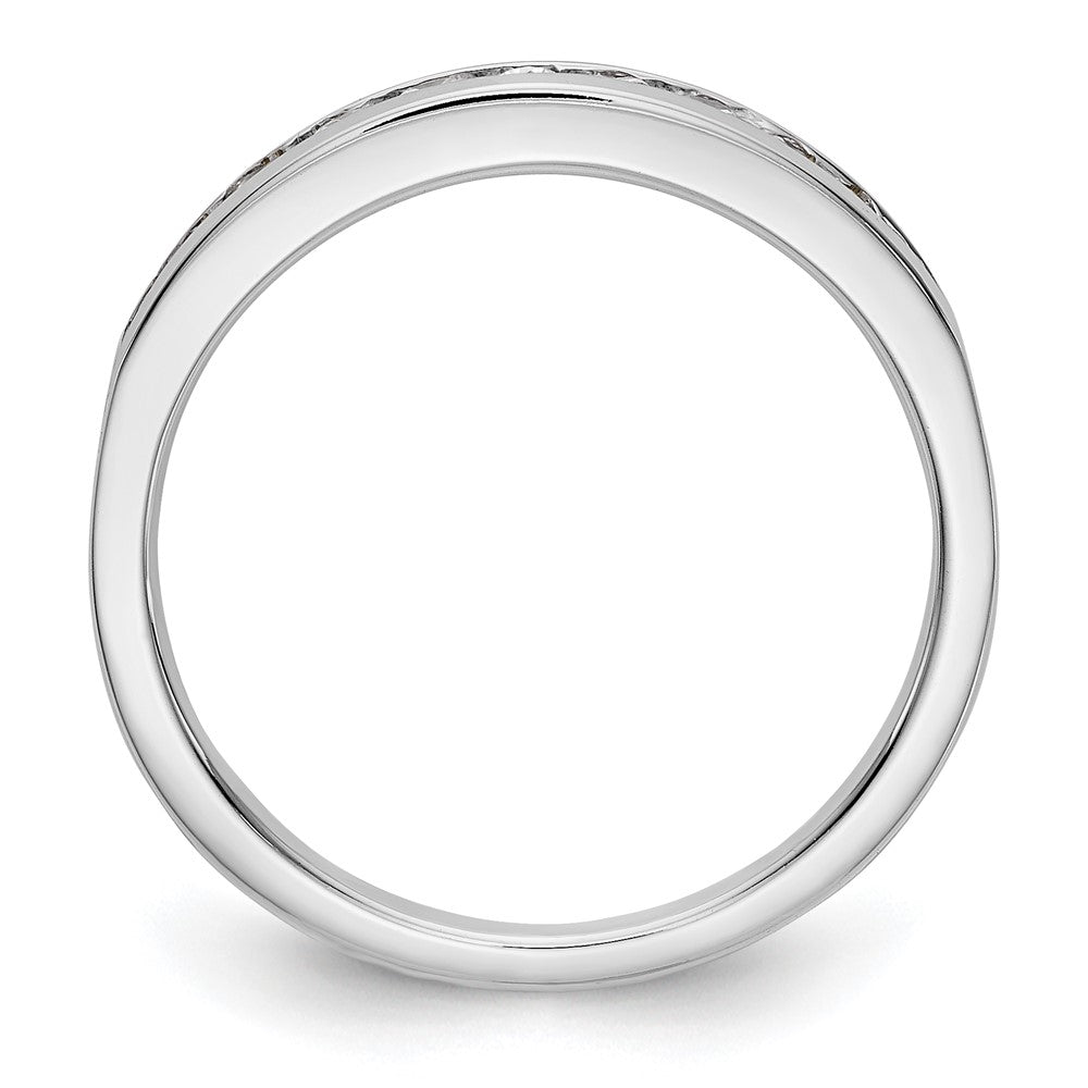 14K Weißgold Ring mit 11 Diamanten in Kanalfassung