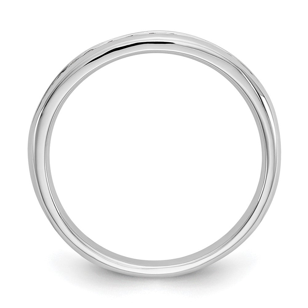 14K Weißgold Ring mit 11 Diamanten aus Laborzüchtung, VS/SI, FGH, in Kanalfassung