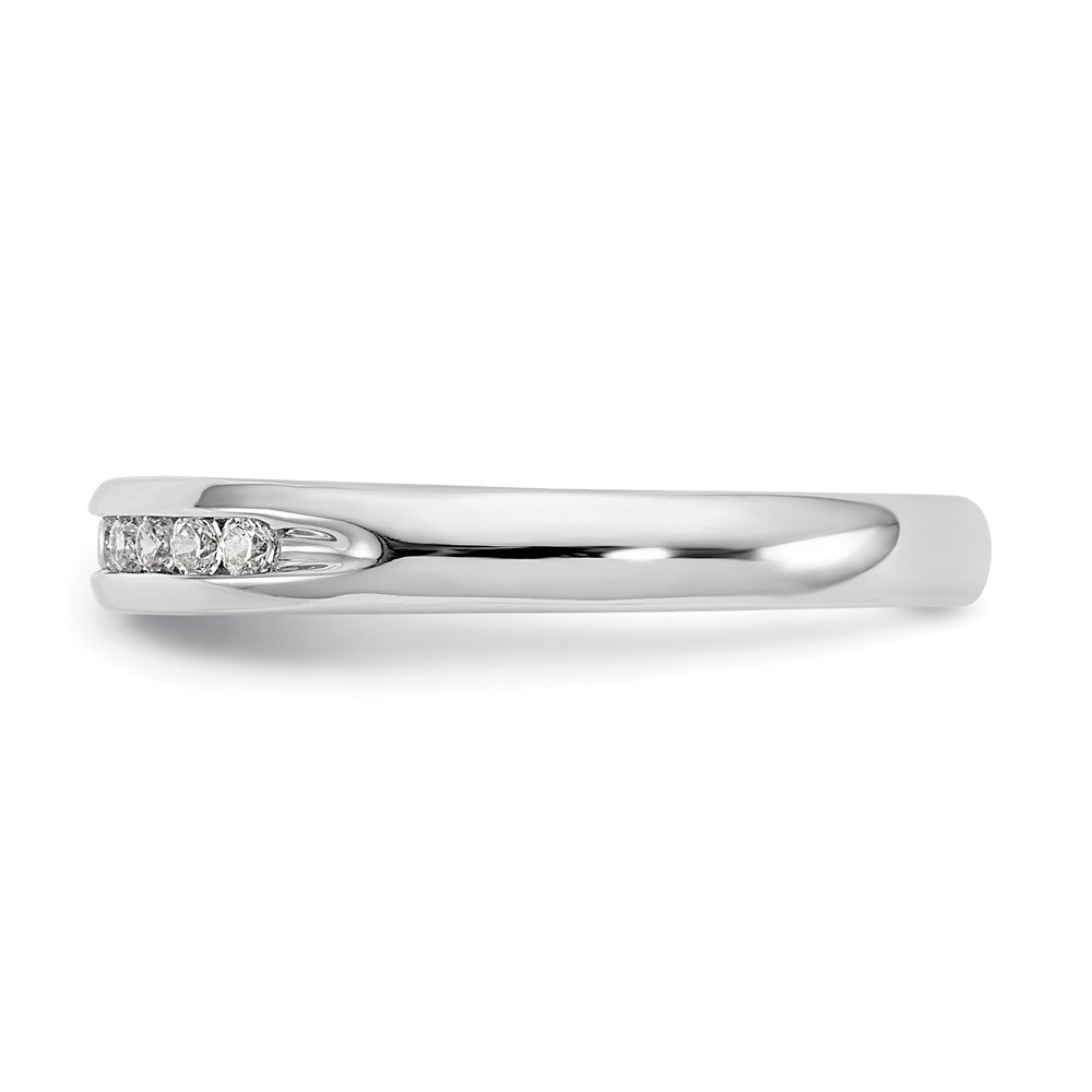 14K Weißgold Ring mit 11 Diamanten aus Laborzüchtung, VS/SI, FGH, in Kanalfassung