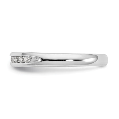 14K Weißgold Ring mit 11 Diamanten aus Laborzüchtung, VS/SI, FGH, in Kanalfassung