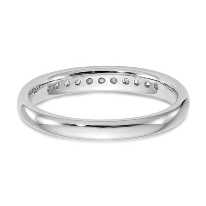 14K Weißgold Ring mit 11 Diamanten aus Laborzüchtung, VS/SI, FGH, in Kanalfassung