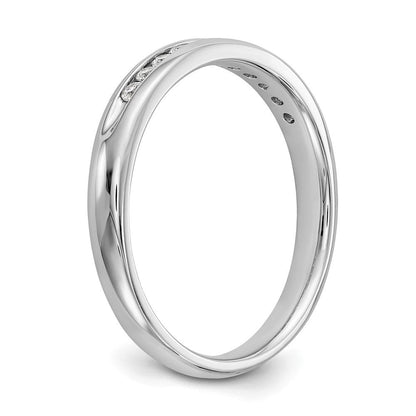 14K Weißgold Ring mit 11 Diamanten aus Laborzüchtung, VS/SI, FGH, in Kanalfassung