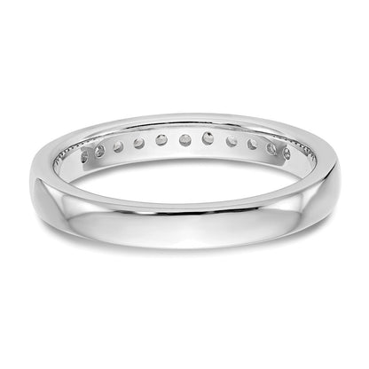 14K Weißgold True Origin Laborgezüchteter Diamant-Herrenring mit Rundschliff, SI/VS, Nahezu Farblos, 0,2 ct., komplett mit Kanalfassung