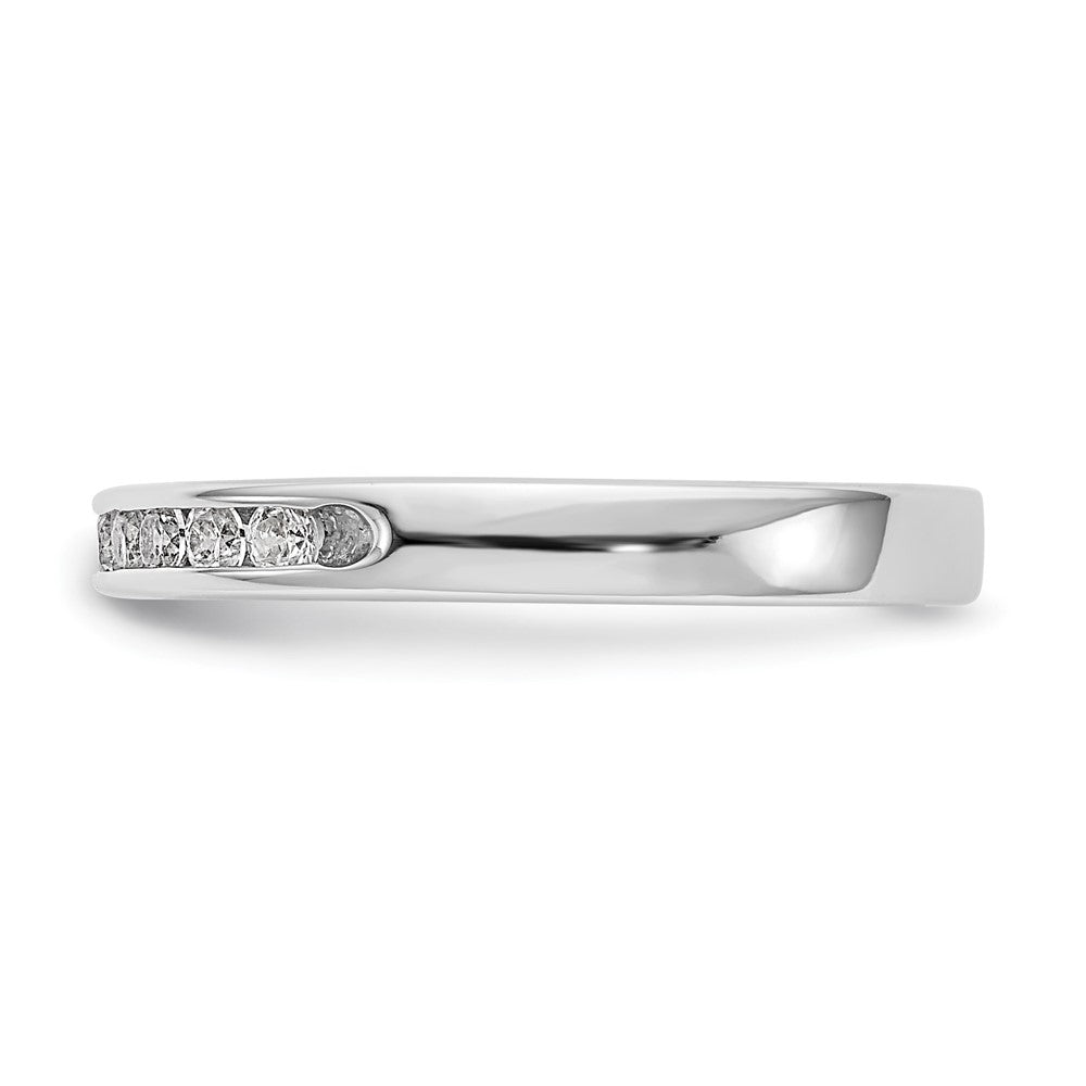 14K Weißgold True Origin Laborgezüchteter SI/VS Nahezu Farbloser 0,33 ct. Rund Diamant Herren Kanalfassung Ring