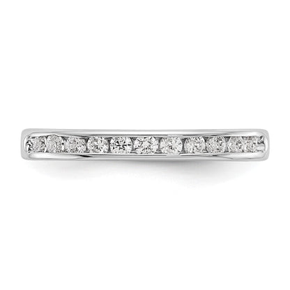 14K Weißgold True Origin Laborgezüchteter SI/VS Nahezu Farbloser 0,33 ct. Rund Diamant Herren Kanalfassung Ring