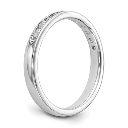 14K Weißgold True Origin Laborgezüchteter SI/VS Nahezu Farbloser 0,33 ct. Rund Diamant Herren Kanalfassung Ring