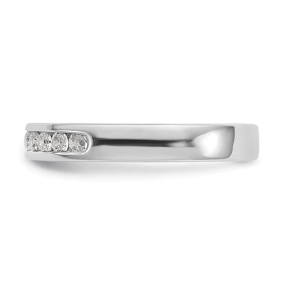 Platin 11 Stein 1/2 Karat Rund Diamant Komplett Kanalfassung Ring