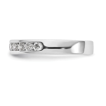 Platin 11 Stein 1/2 Karat Rund Diamant Komplett Kanalfassung Ring