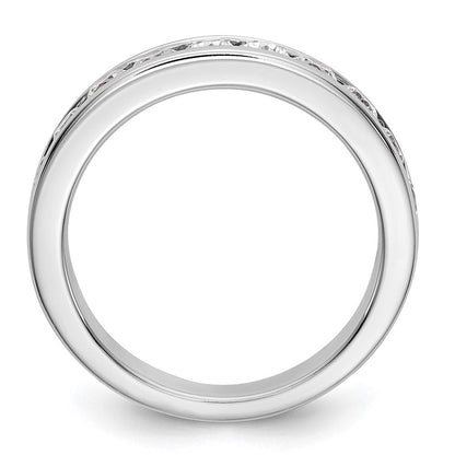 14K Weißgold 11 Stein 1 Karat Rund Diamant Komplett Kanalfassung Ring