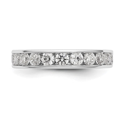 14K Weißgold 11 Stein 1 Karat Rund Diamant Komplett Kanalfassung Ring