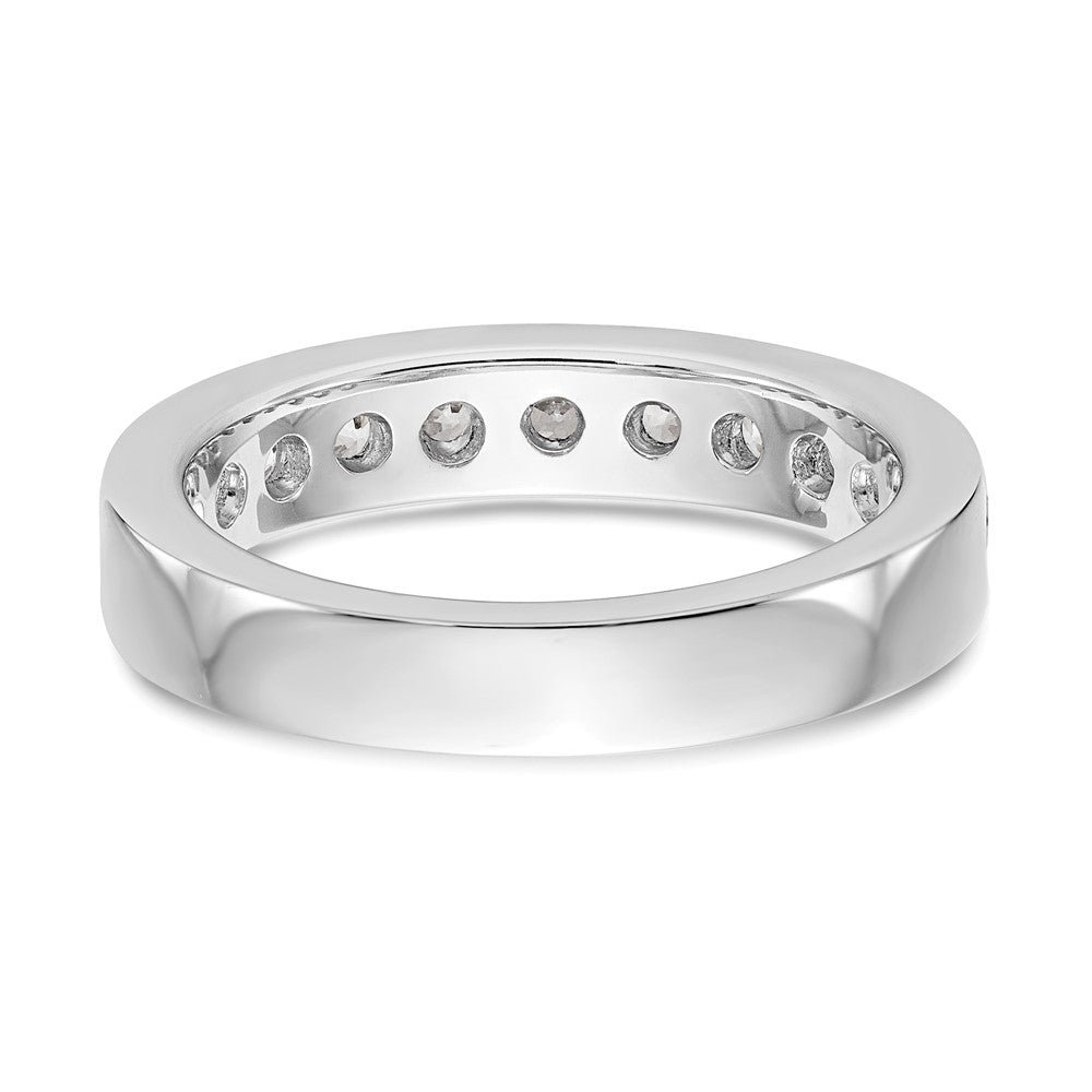 14K Weißgold 11 Stein 1 Karat Rund Diamant Komplett Kanalfassung Ring