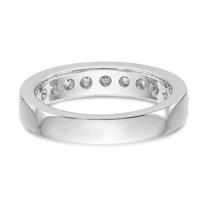 14K Weißgold 11 Stein 1 Karat Rund Diamant Komplett Kanalfassung Ring