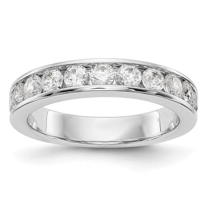 14K Weißgold 11 Stein 1 Karat Rund Diamant Komplett Kanalfassung Ring