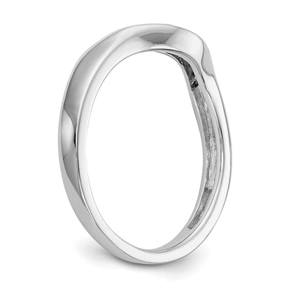 14K Weißgold Ehering mit natürlichen Diamanten