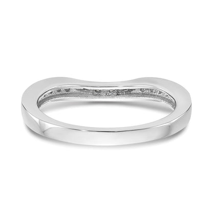 14K Weißgold Ehering mit natürlichen Diamanten