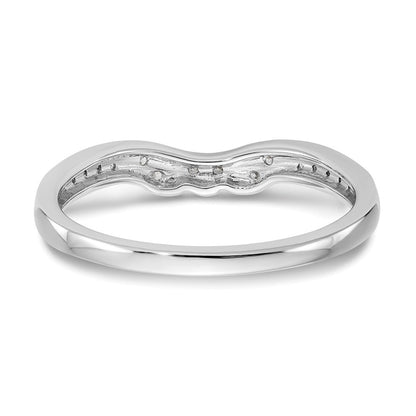14K Weißgold Ehering mit natürlichen Diamanten