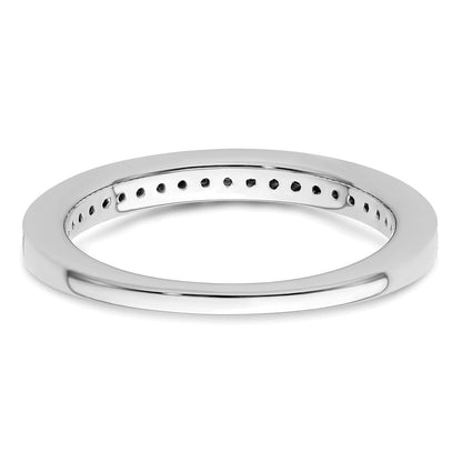 14K Weißgold Ehering mit natürlichen Diamanten, 0,172 ct Gesamtgewicht