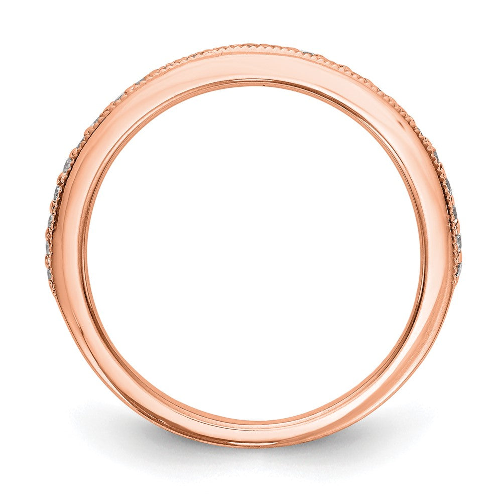 Roségold Ring 14K mit echten Diamanten