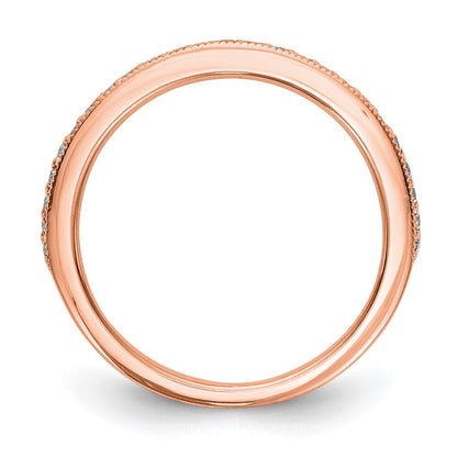 Roségold Ring 14K mit echten Diamanten