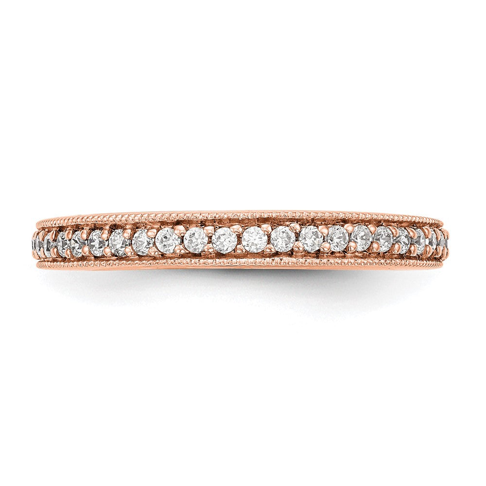 Roségold Ring 14K mit echten Diamanten