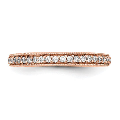 Roségold Ring 14K mit echten Diamanten
