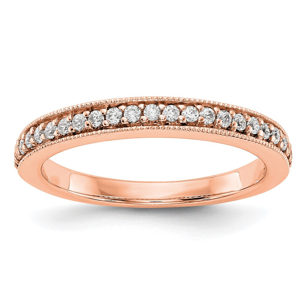 Roségold Ring 14K mit echten Diamanten