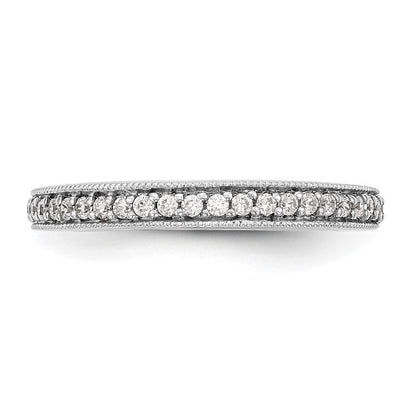 14K Weißgold Ehering mit natürlichen Diamanten 0,25 ct Gesamtgewicht