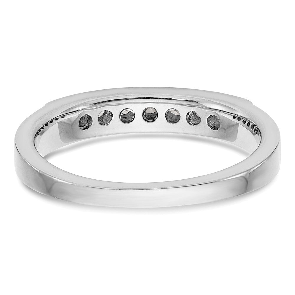 14K Weißgold Ehering mit natürlichen Diamanten