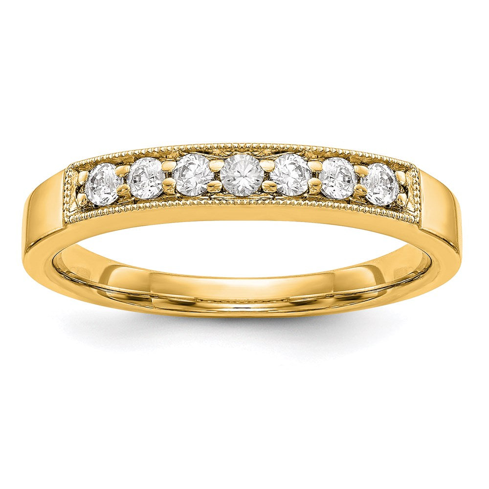 14K Gelbgold Ring mit echten Diamanten