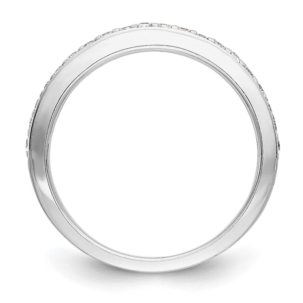 Ehering aus 14K Weißgold mit natürlichen Diamanten
