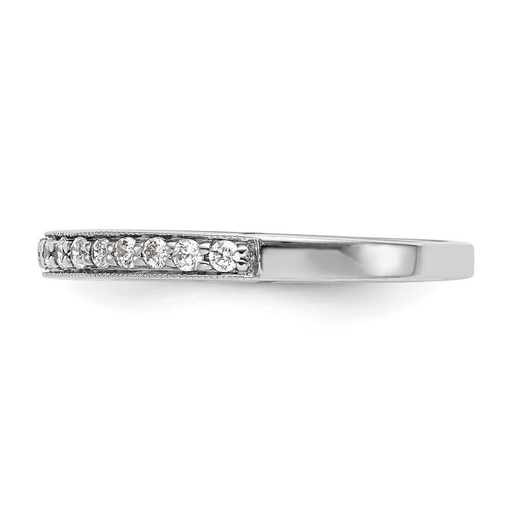 Ehering aus 14K Weißgold mit natürlichen Diamanten