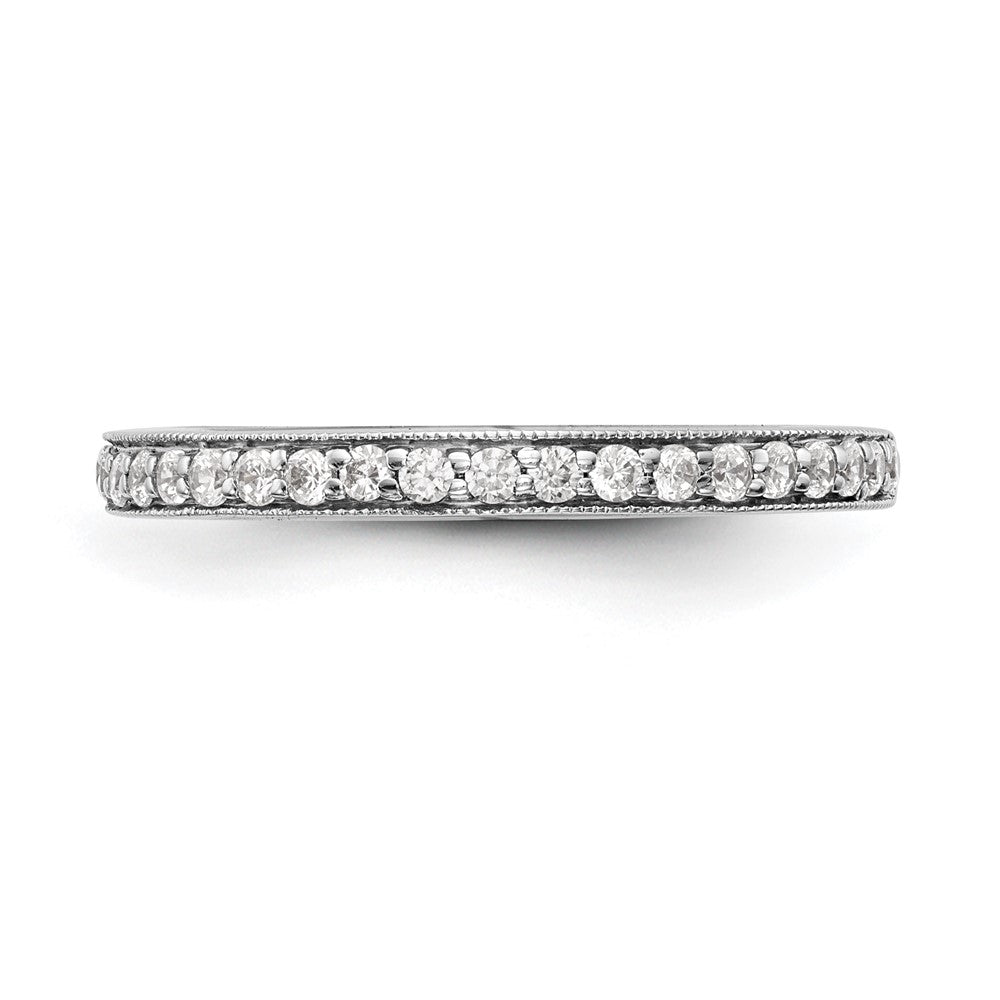 Ehering aus 14K Weißgold mit natürlichen Diamanten
