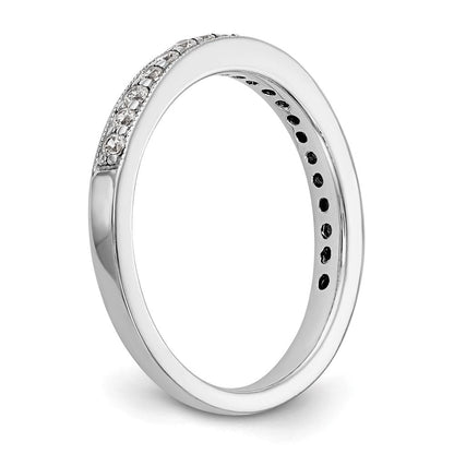 Ehering aus 14K Weißgold mit natürlichen Diamanten