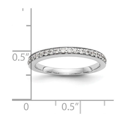 Ehering aus 14K Weißgold mit natürlichen Diamanten
