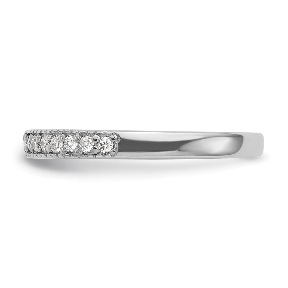 14K Weißgold Echter Diamantring – Diamanten: B