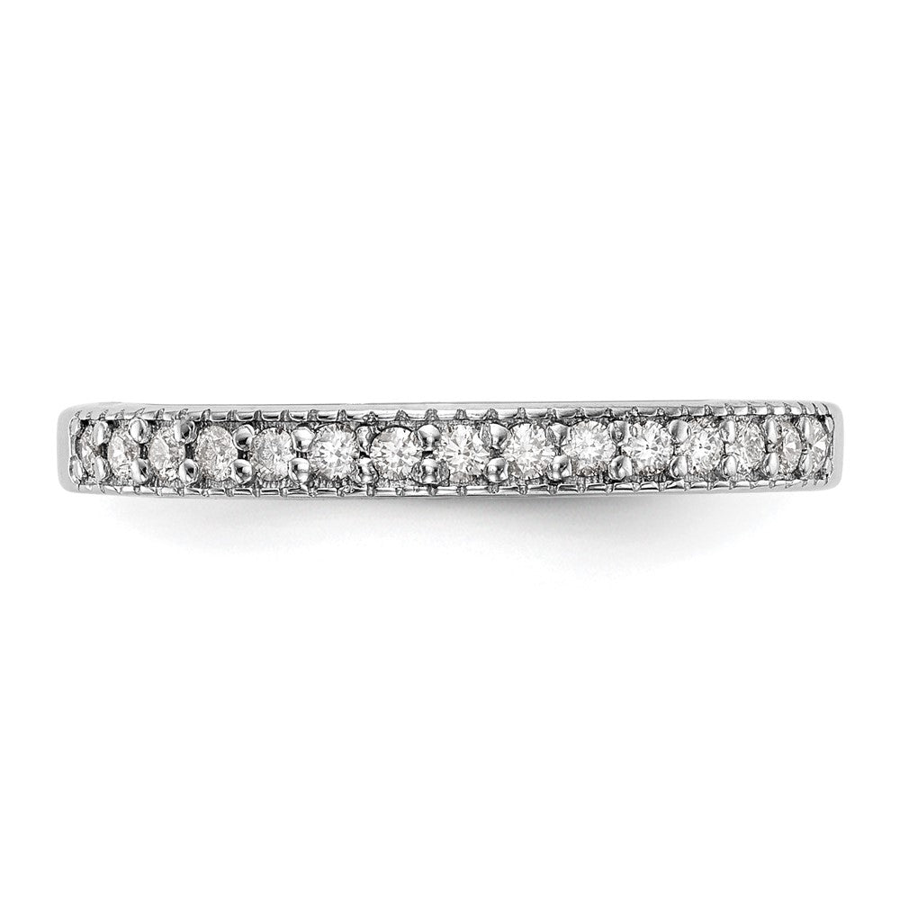 14K Weißgold Echter Diamantring – Diamanten: B