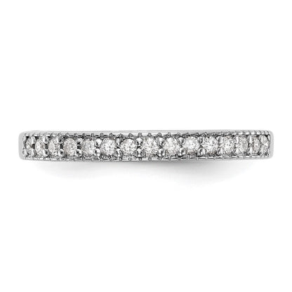 14K Weißgold Echter Diamantring – Diamanten: B