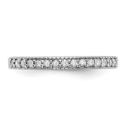 14K Weißgold Diamant-Ring