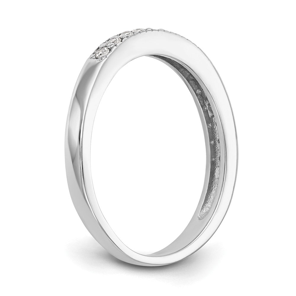 14K Weißgold Echter Diamantring – Diamanten: B