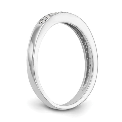 14K Weißgold Echter Diamantring – Diamanten: B