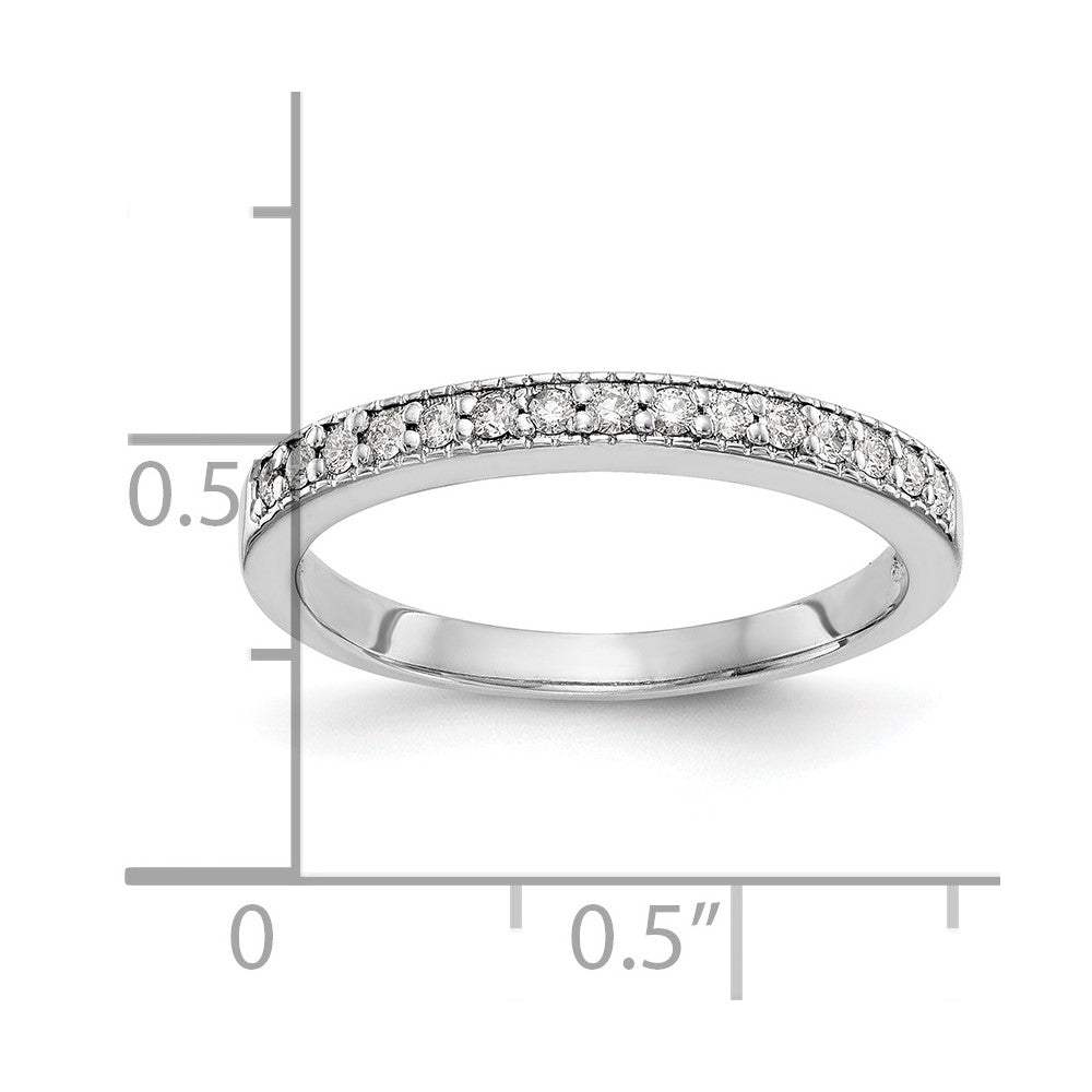 14K Weißgold Echter Diamantring – Diamanten: B