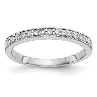 14K Weißgold Echter Diamantring – Diamanten: B
