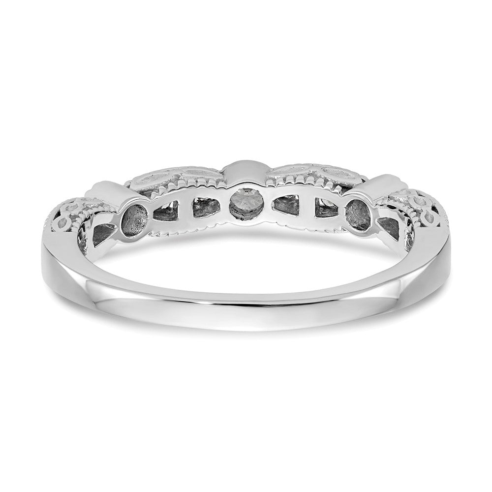 14K Weißgold Ehering mit natürlichen Diamanten