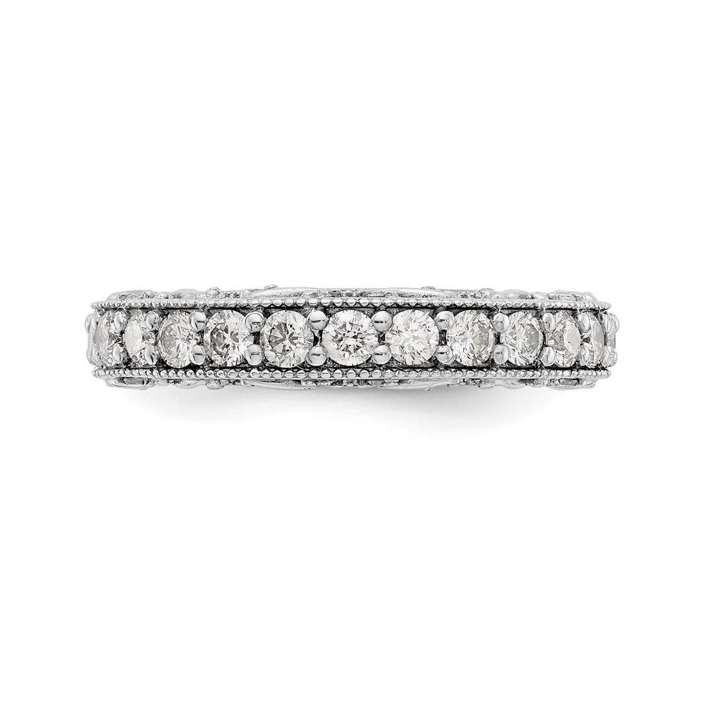 14K Weißgold Diamantring